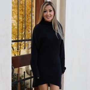 Linda Black Sweater Dress
